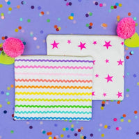 Taylor Elliott Designs - Ric Rac Ribbon Zip Cosmetics Pouch Bag