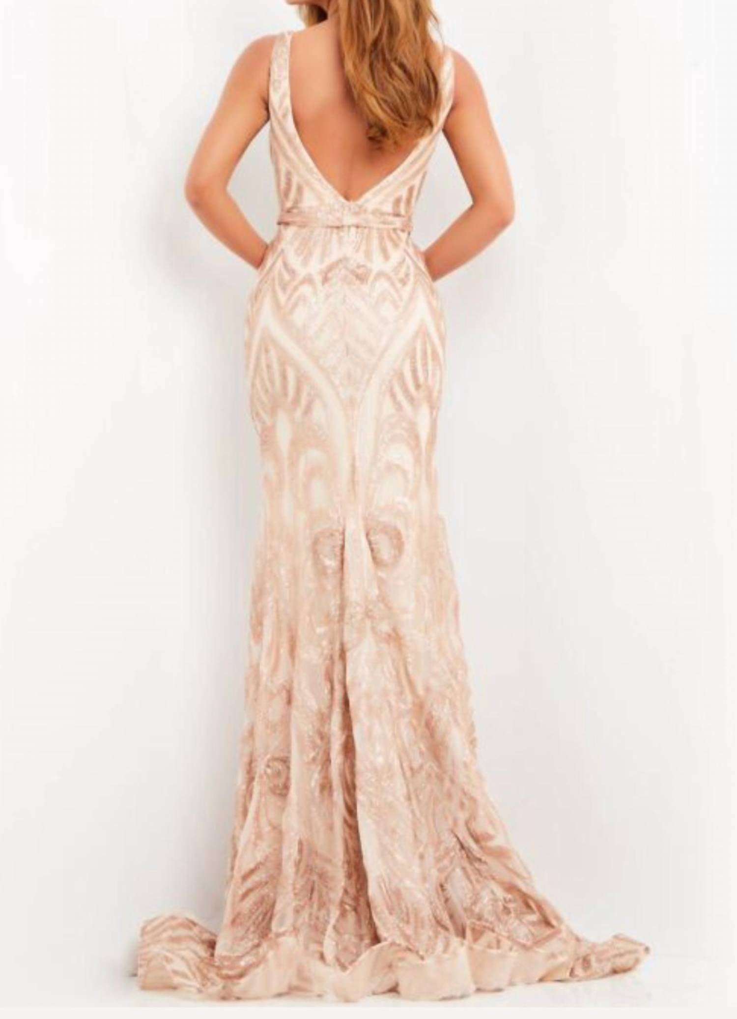 Jovani - Sequin Embellished Gown
