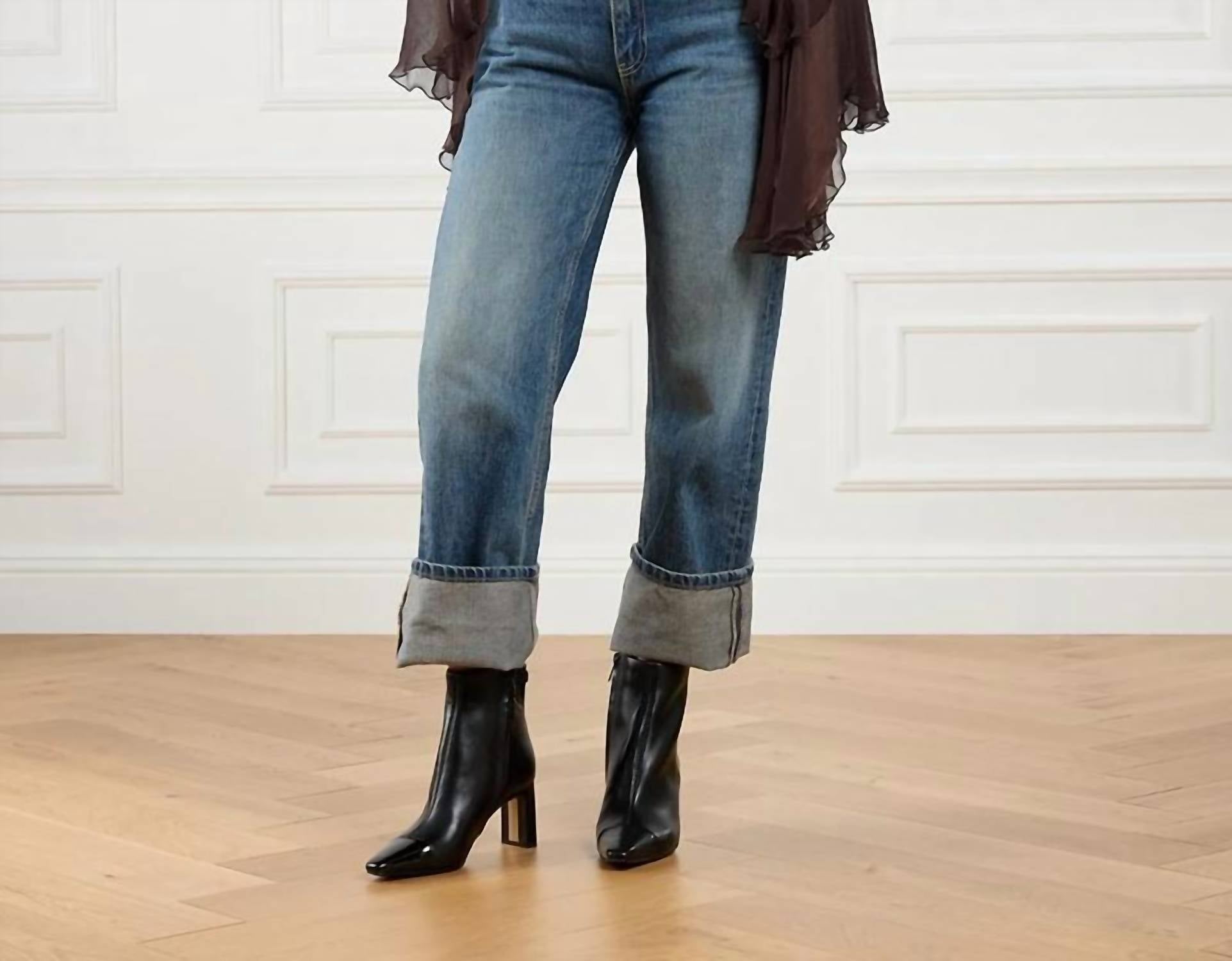 Sam Edelman Women's Saige Ankle Boots in black - women's shoe - detail view