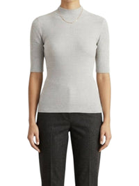 Brunello Cucinelli - Ribbed Cotton Short Sleeve Shirt