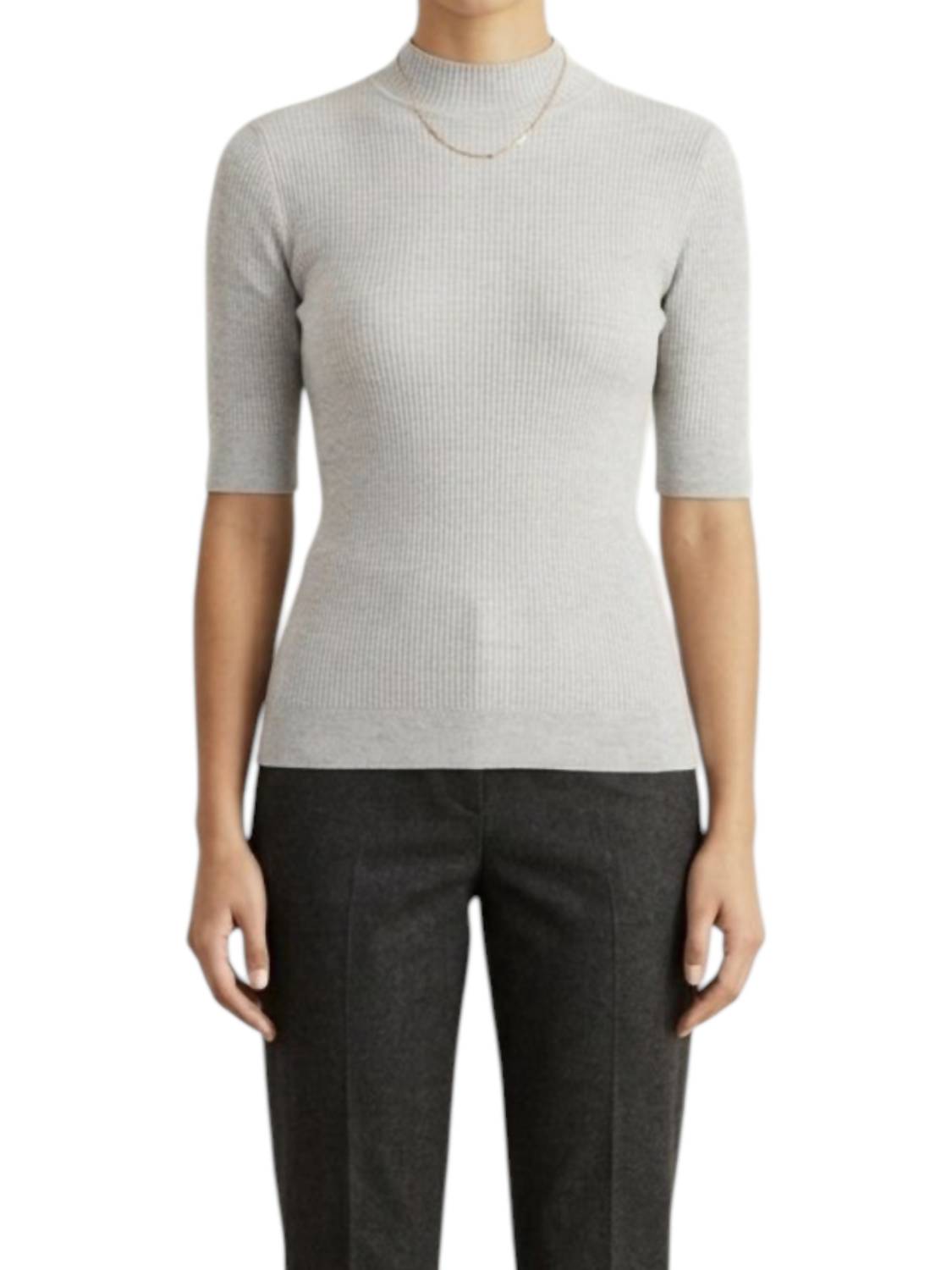 Brunello Cucinelli - Ribbed Cotton Short Sleeve Shirt