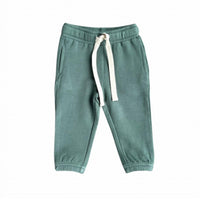 babysprouts Kid's Drawstring Jogger in pine - kids' joggers