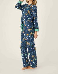 Pj Salvage - Tiger Star Print 3 Piece Matching Flannel Set