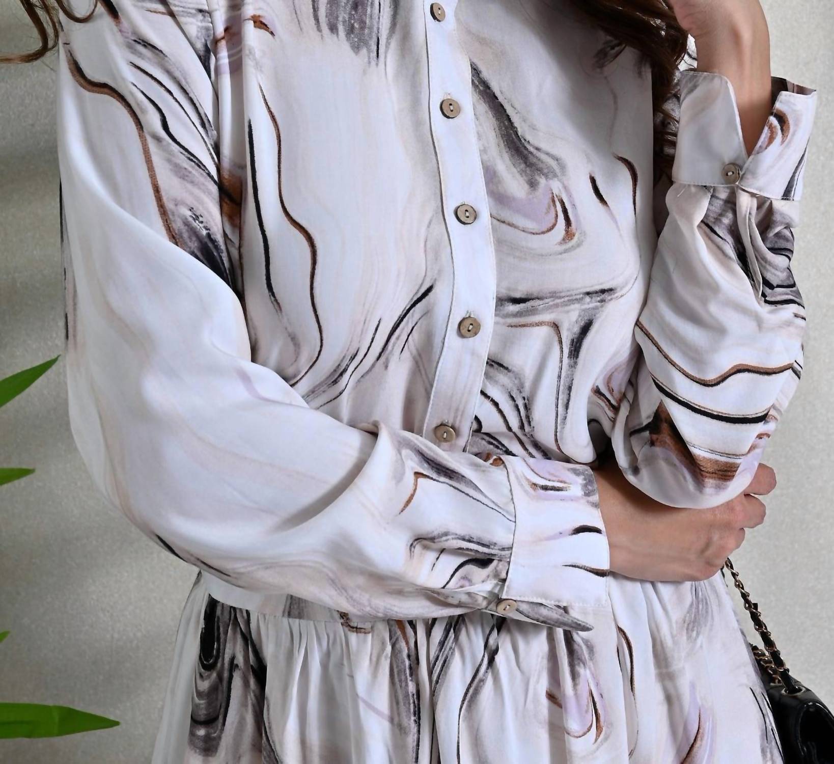 Roslyn - Swirl Print Skirt Set