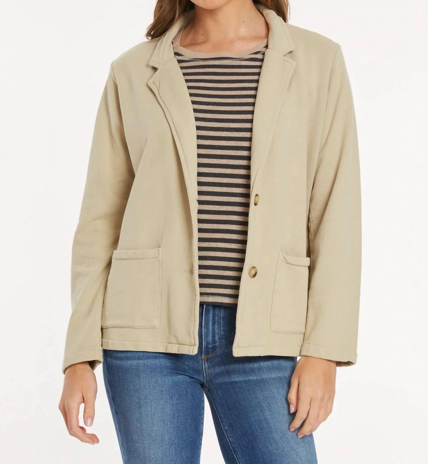 Mododoc - Long Sleeve French Terry Blazer