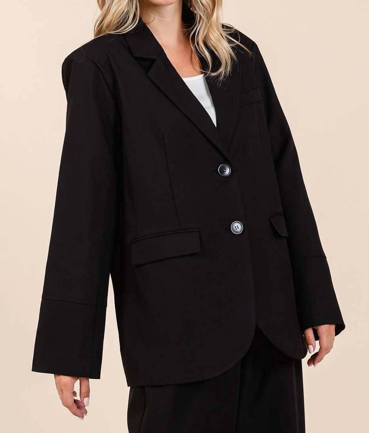 Mittoshop - BOYFRIEND FIT BLAZER JACKET