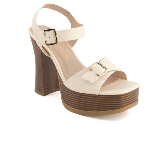 Andrea - Andrea Women's Heeled Platform Ankle Strap Sandals 64761