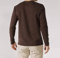 7Diamonds Men's Rev Long Sleeve Tee in bordeaux - men's long sleeve top - detail view