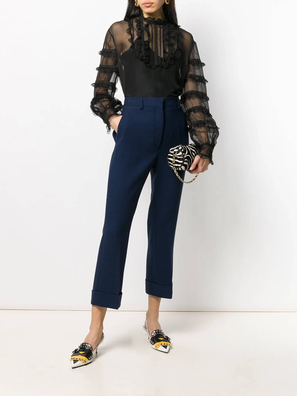 Valentino - Sheer Organza Blouse