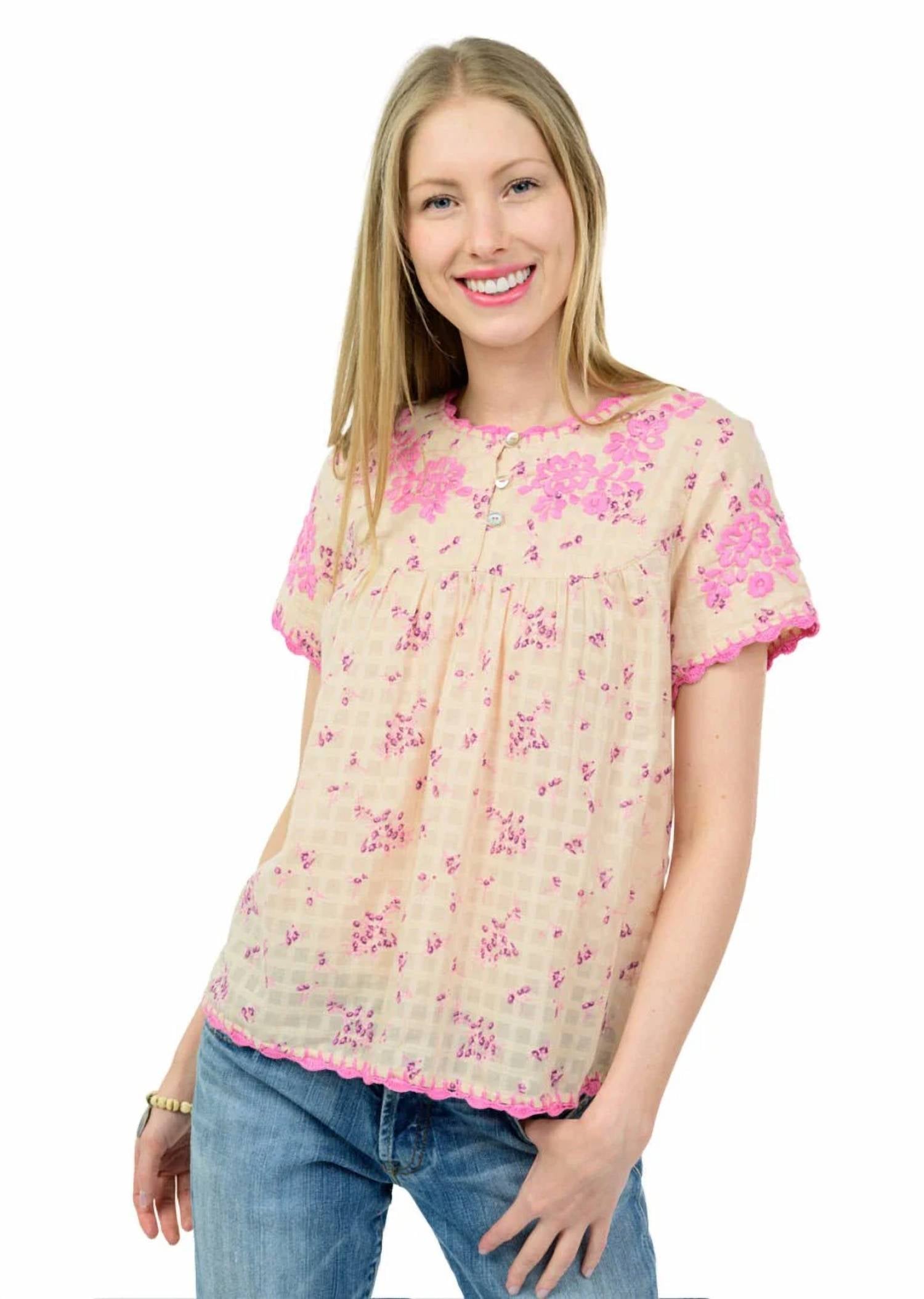 Ivy Jane - Nora Embroidered Blouse