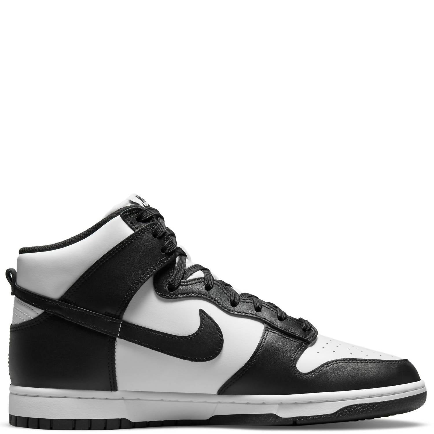 NIKE Men's Dunk High Retro Sneakers in black white - men's sneaker - alternate view