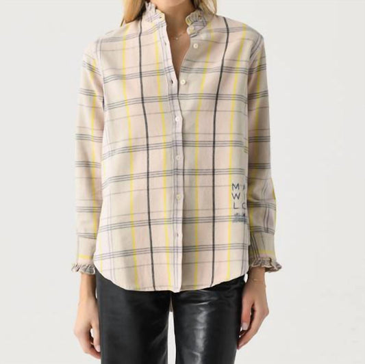 Kerri Rosenthal - Mia Cabin Plaid Ruffle Shirt
