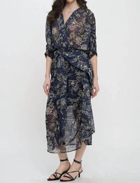 Meet Me In Santorini - Winter Odyssey Maxi Dress
