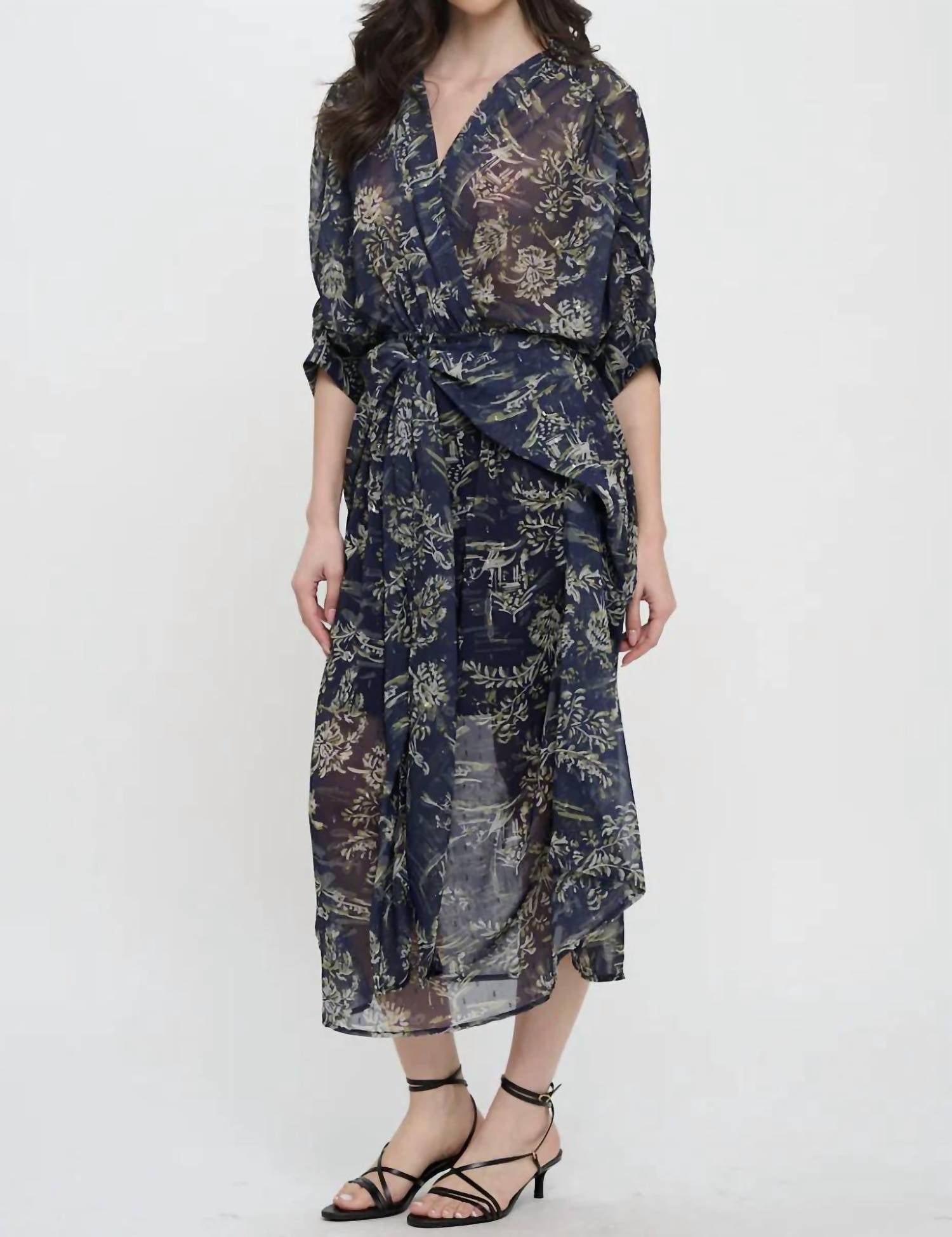Meet Me In Santorini - Winter Odyssey Maxi Dress