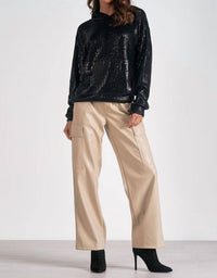 Elan - Metallic Knit Hoodie