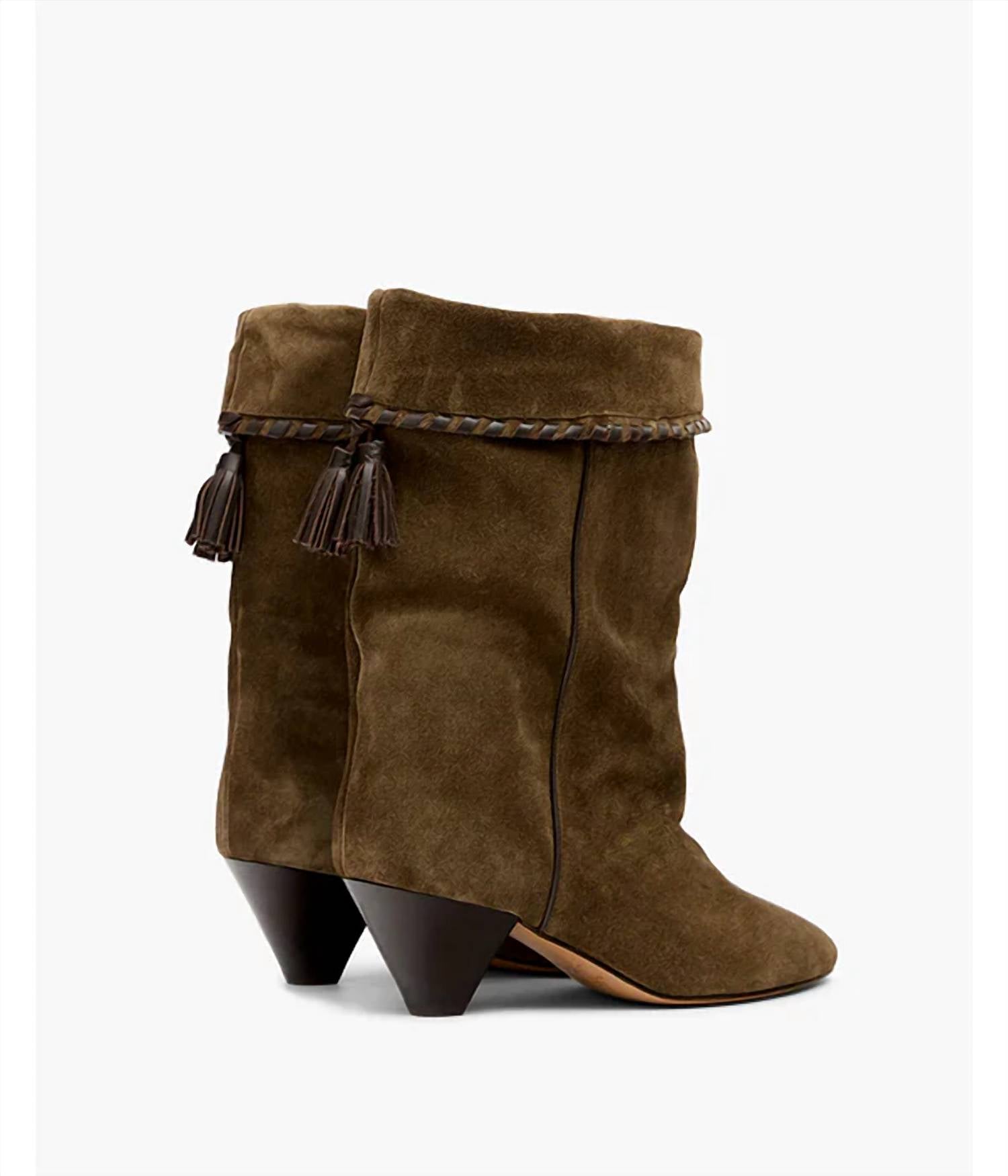Isabel Marant - Women's Dalby Suede Whipstitch Booties
