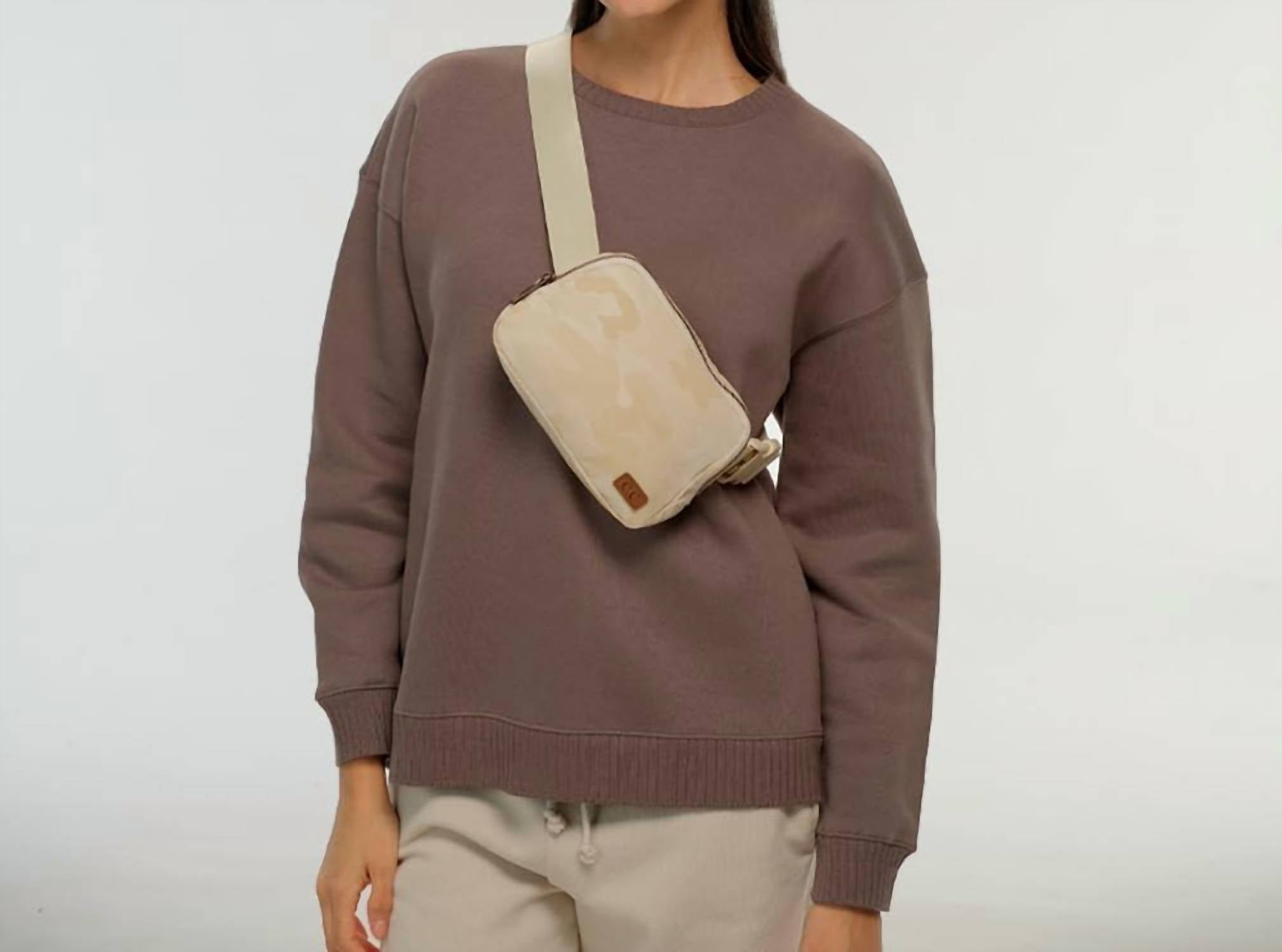 C.C Women's Fanny Packs With Adjustable Strap in beige - women's bag - view 6