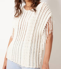 Not Shy - Cotton Fringe Knit Vest