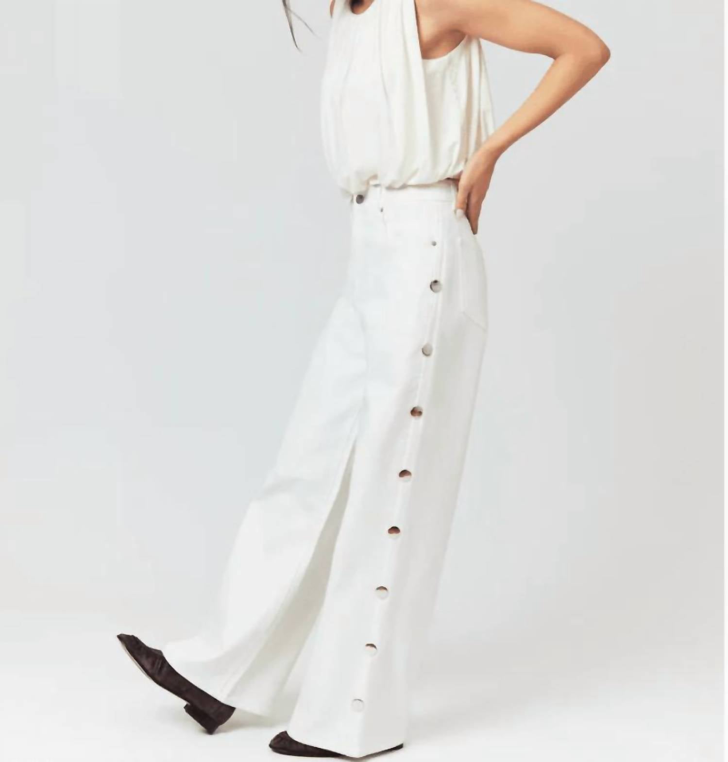 Habitual - Women's Gemma Studded Wide Leg Slouch Pants