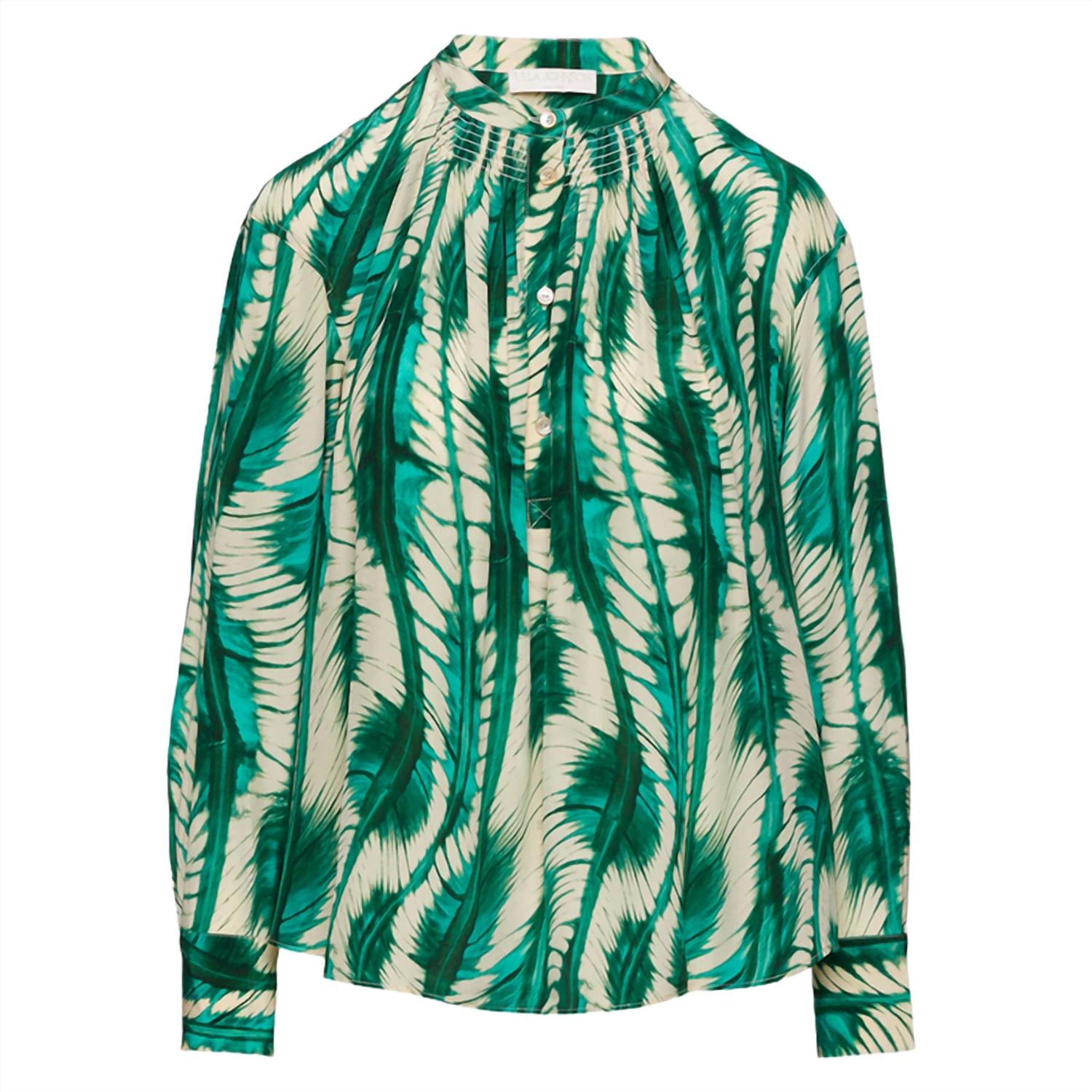 Ulla Johnson Women's Nahir Blouse in acacia - women's blouse - alternate view
