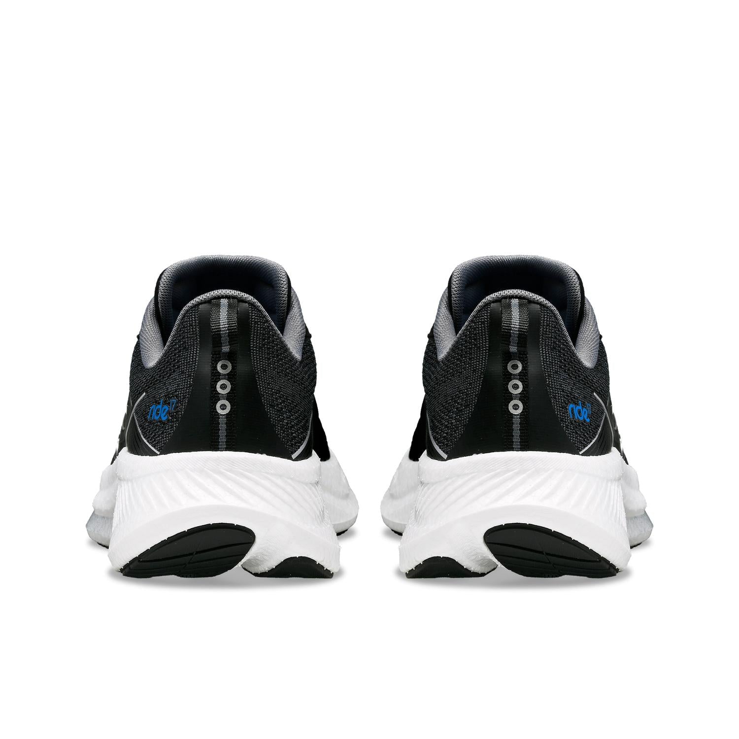 SAUCONY Men's Ride 17 Shoes in black white - men's shoe - view 4