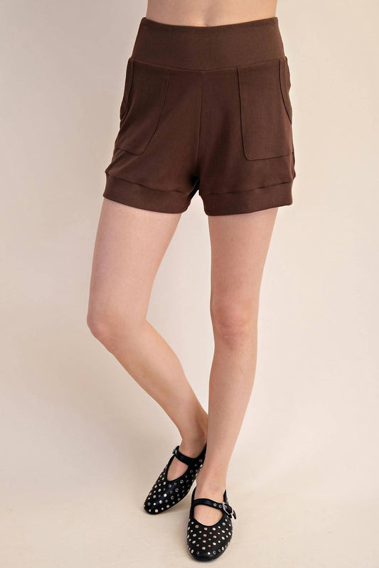 Glam - Relaxed Side Pocket Knit Shorts