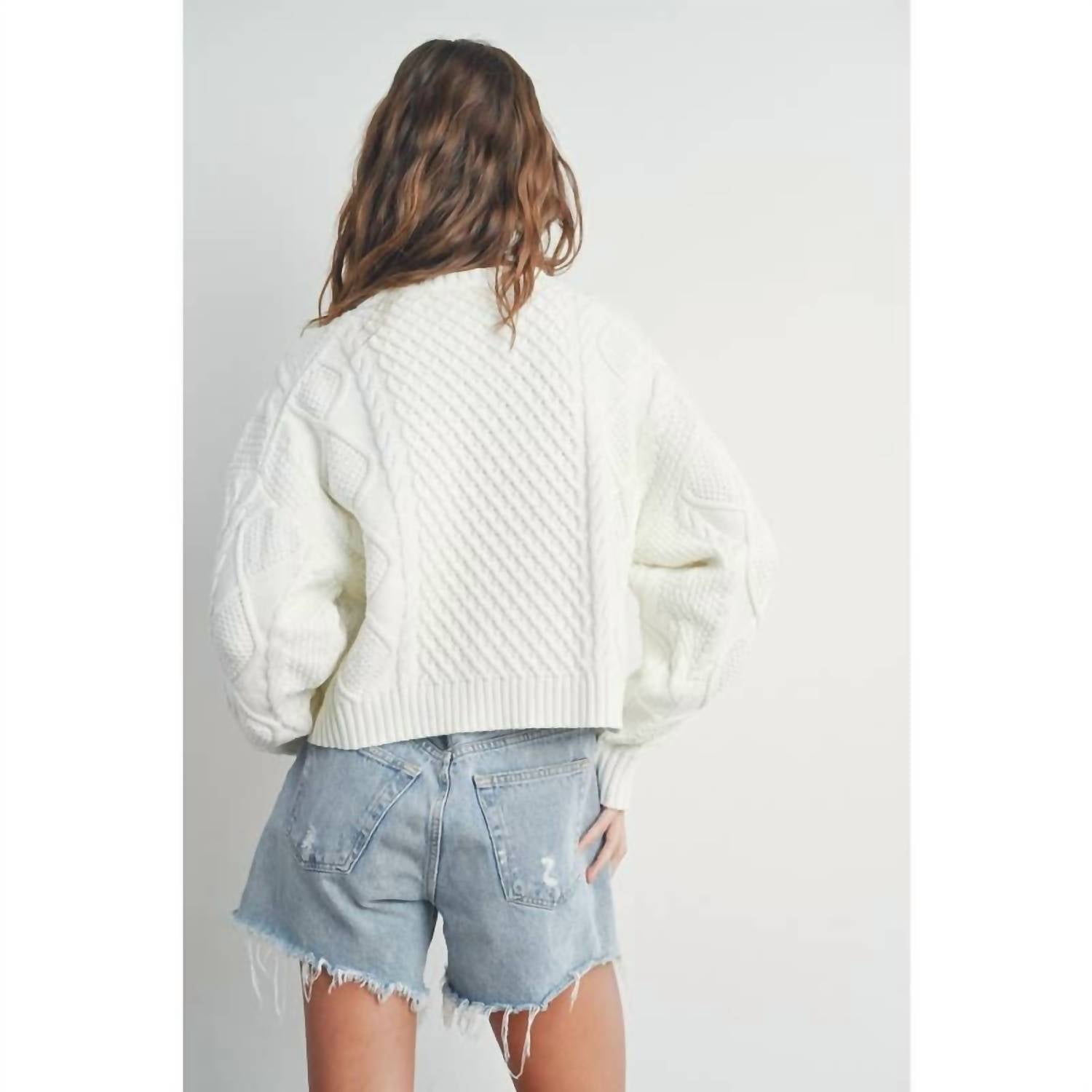 Style Usa - Cable Knit Sweater top