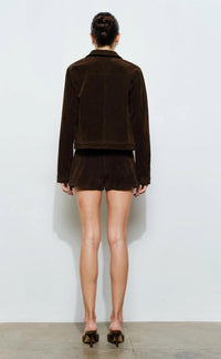 Loucia - Greta Suede Button Jacket