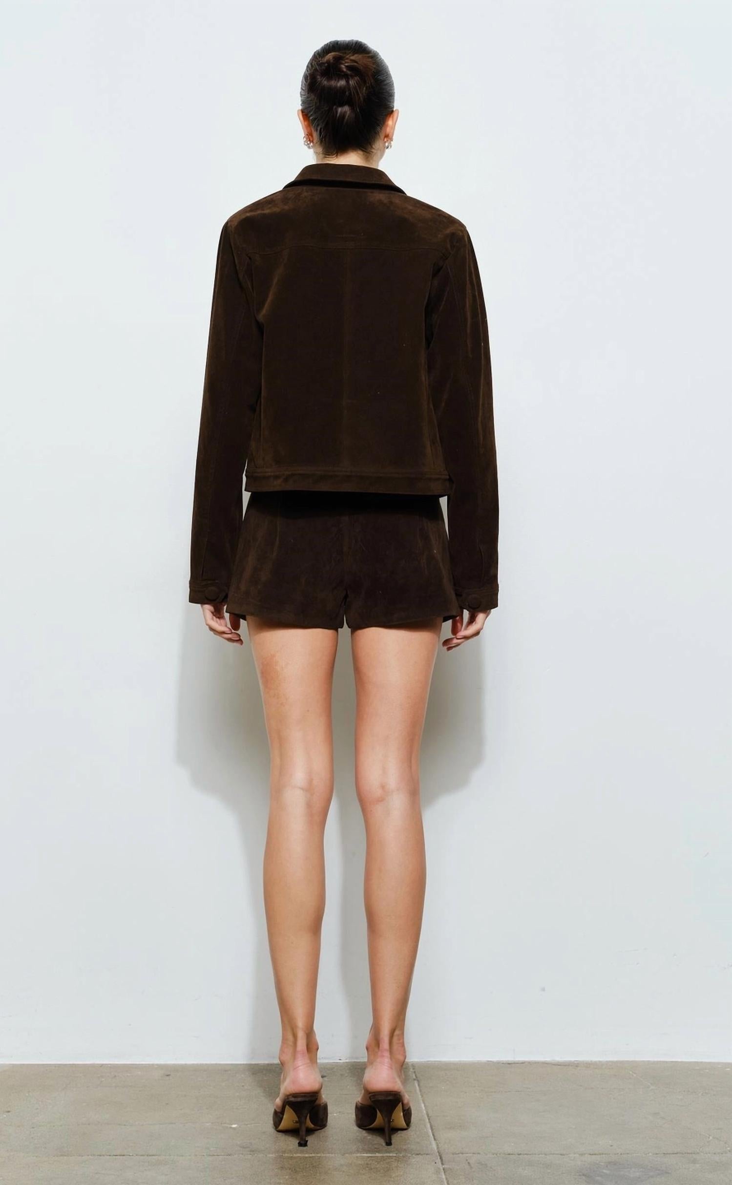 Loucia - Greta Suede Button Jacket
