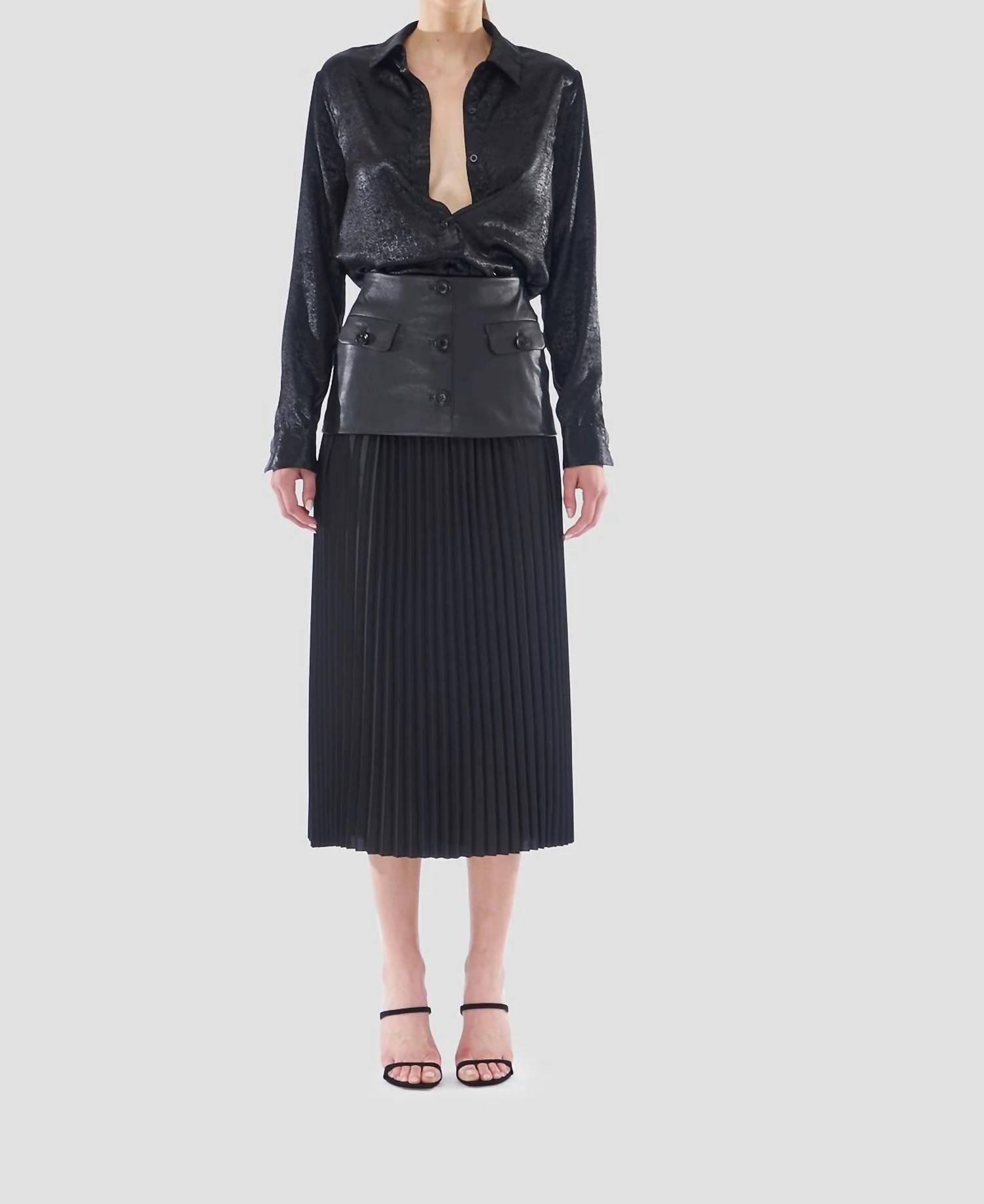Le Superbe - Glistening Button Front Shirt