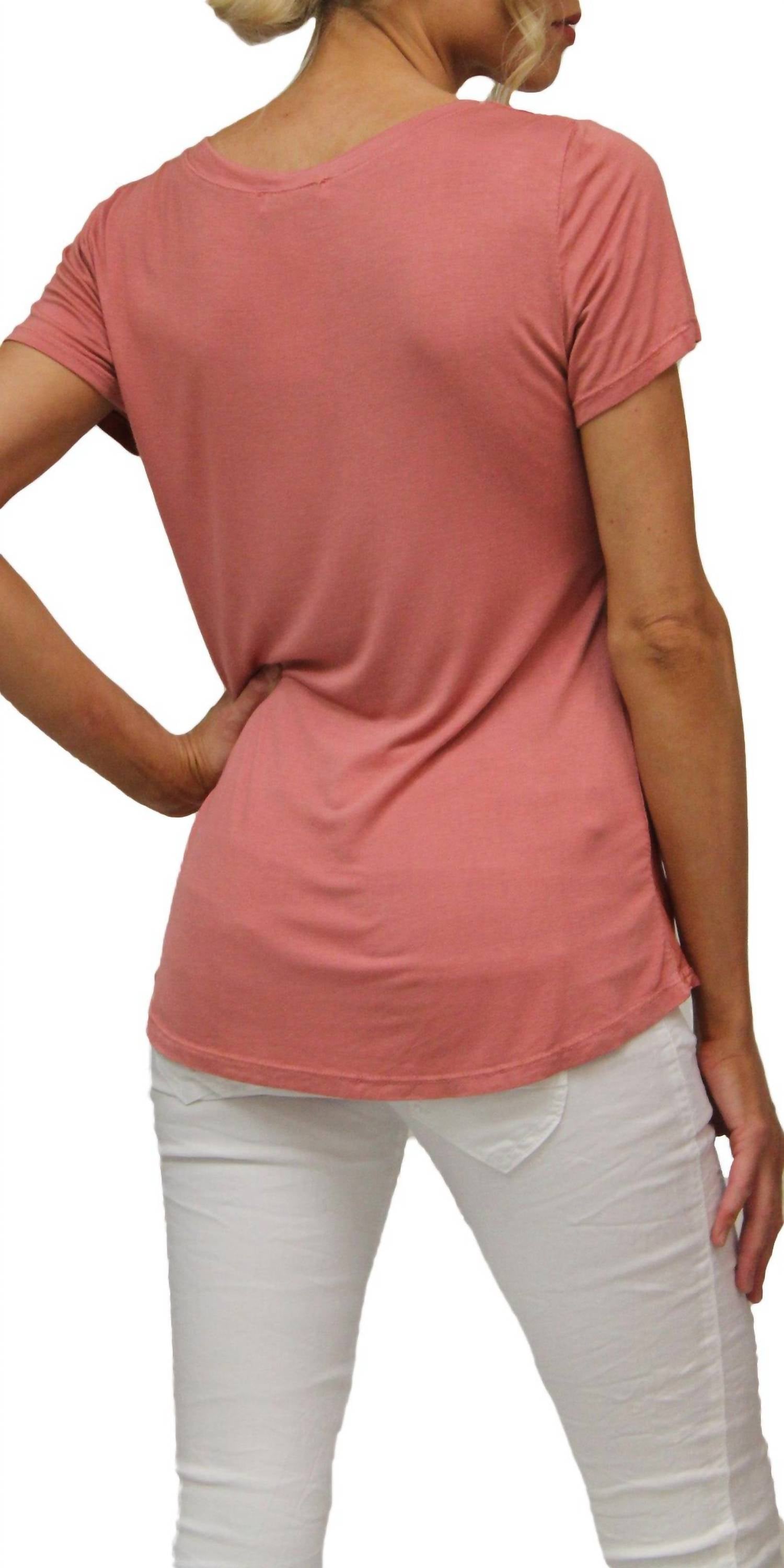 Gigi Moda - Nola Satin Scoop Neck Tee