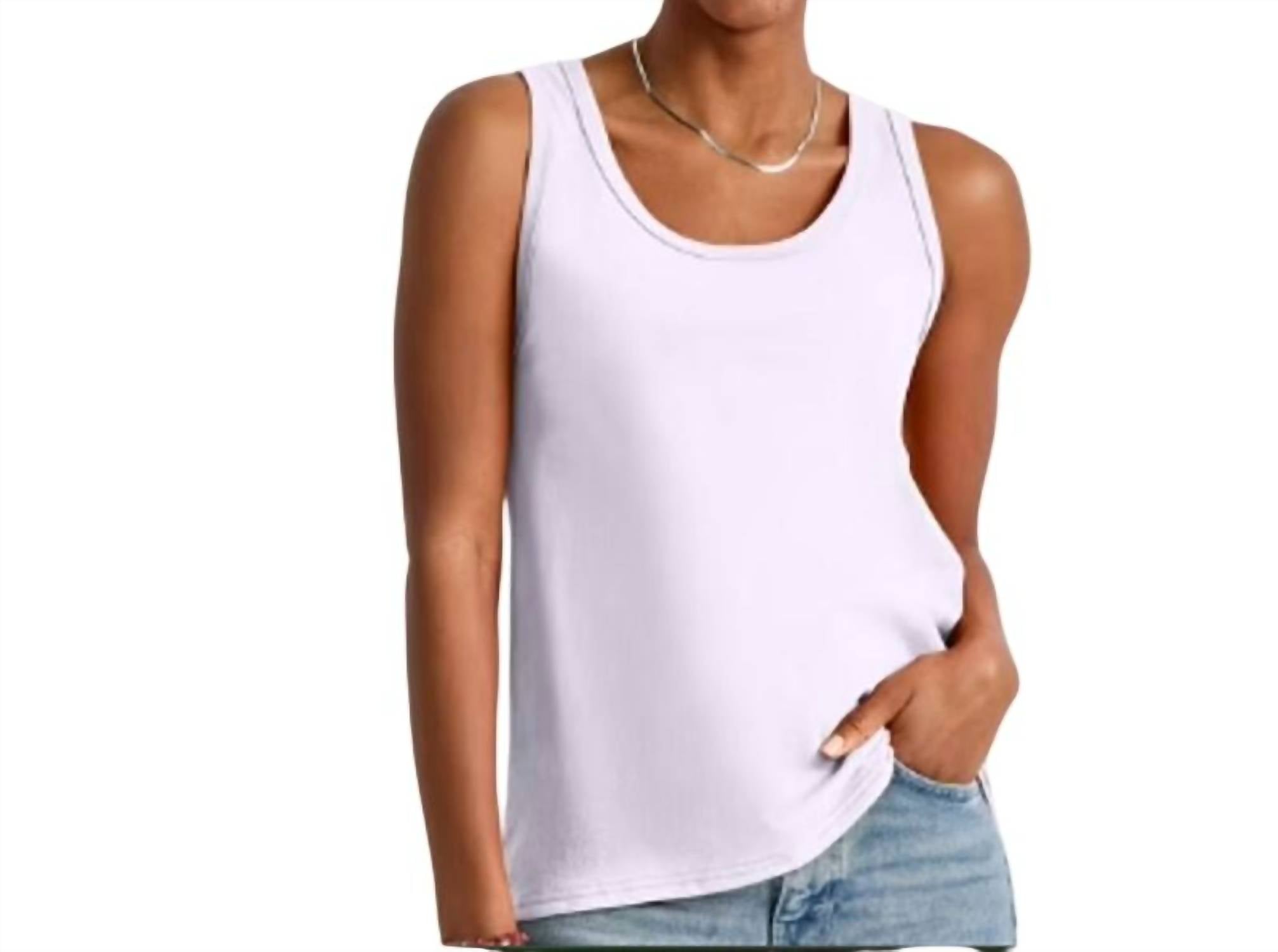 Hanes Women's Cotton Tank Tops - 4-Pack in blue navy black purple - women's tank top