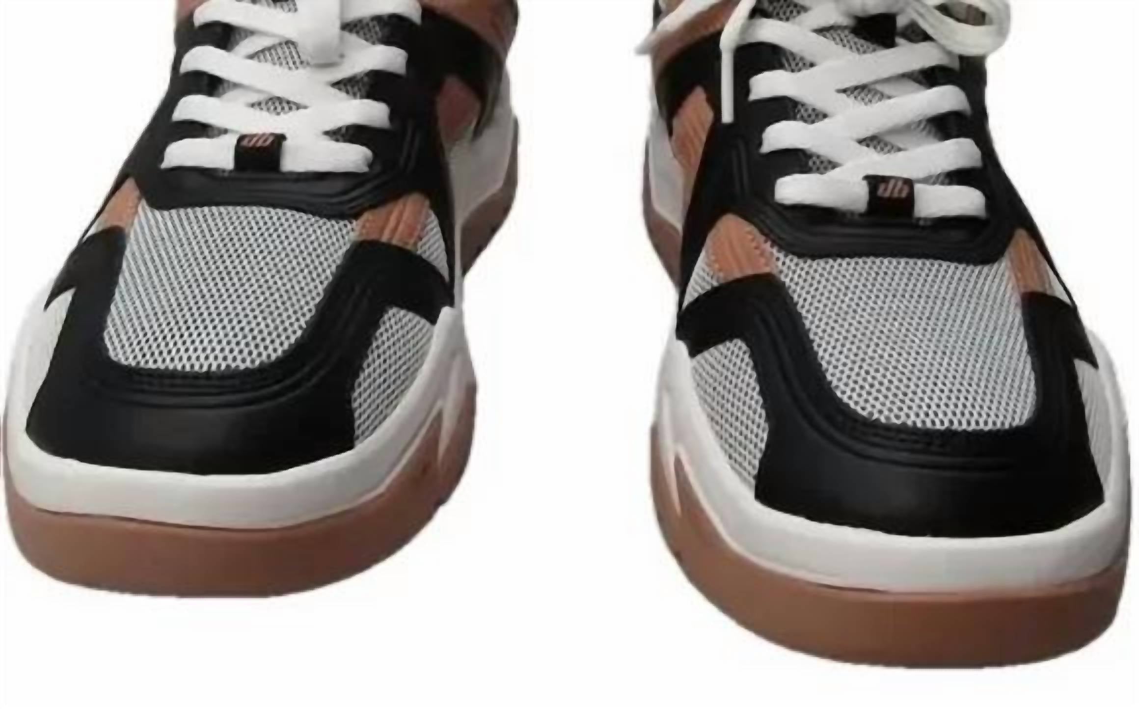 DECIBEL Men's Volume 1 Runners Sneakers in gray pink - men's shoe - detail view