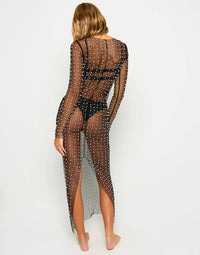 Beach Bunny - Champagne Nights Pearl Mesh Dress