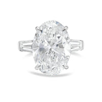 Diana M Jewels - Women's Oval & Baguette Lab-grown Diamond Ring (10.00 Ct) - Bold