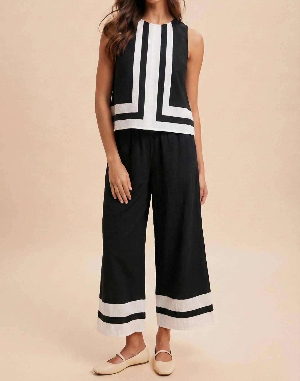 Anniewear - Linen Color Block Set