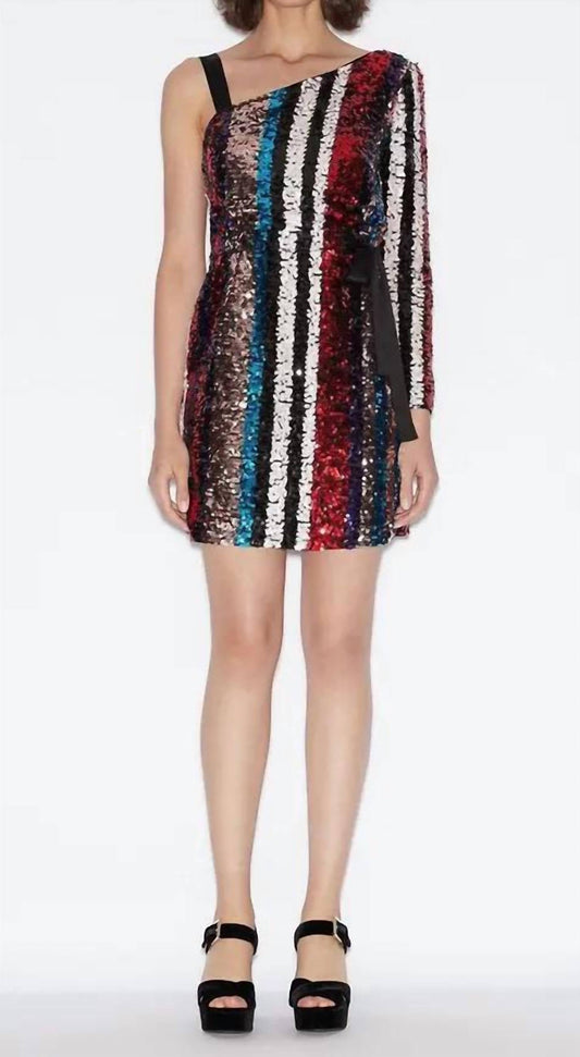 Armani Exchange - Sequin One Shoulder Mini Dress