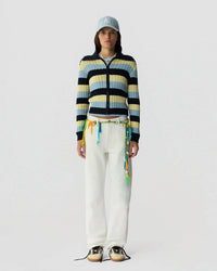 Guest In Residence - Kirby Striped Cable-knit Jacket