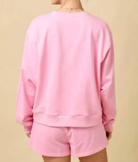 Main Strip - Bow Embroidered Lounge Set