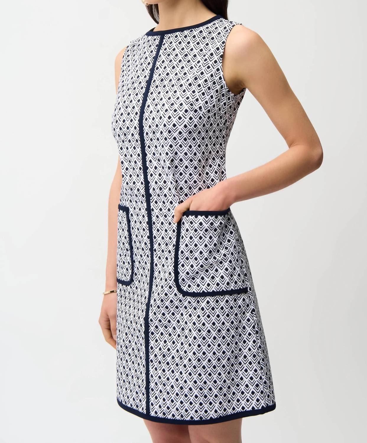 Joseph Ribkoff - Geometric A-line Dress