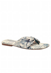Free People - Women's Tia Ruched Printed Thong Sandal
