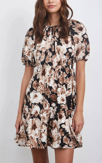 Rails Khloe Dress in sepia roses - women's dress - alternate view