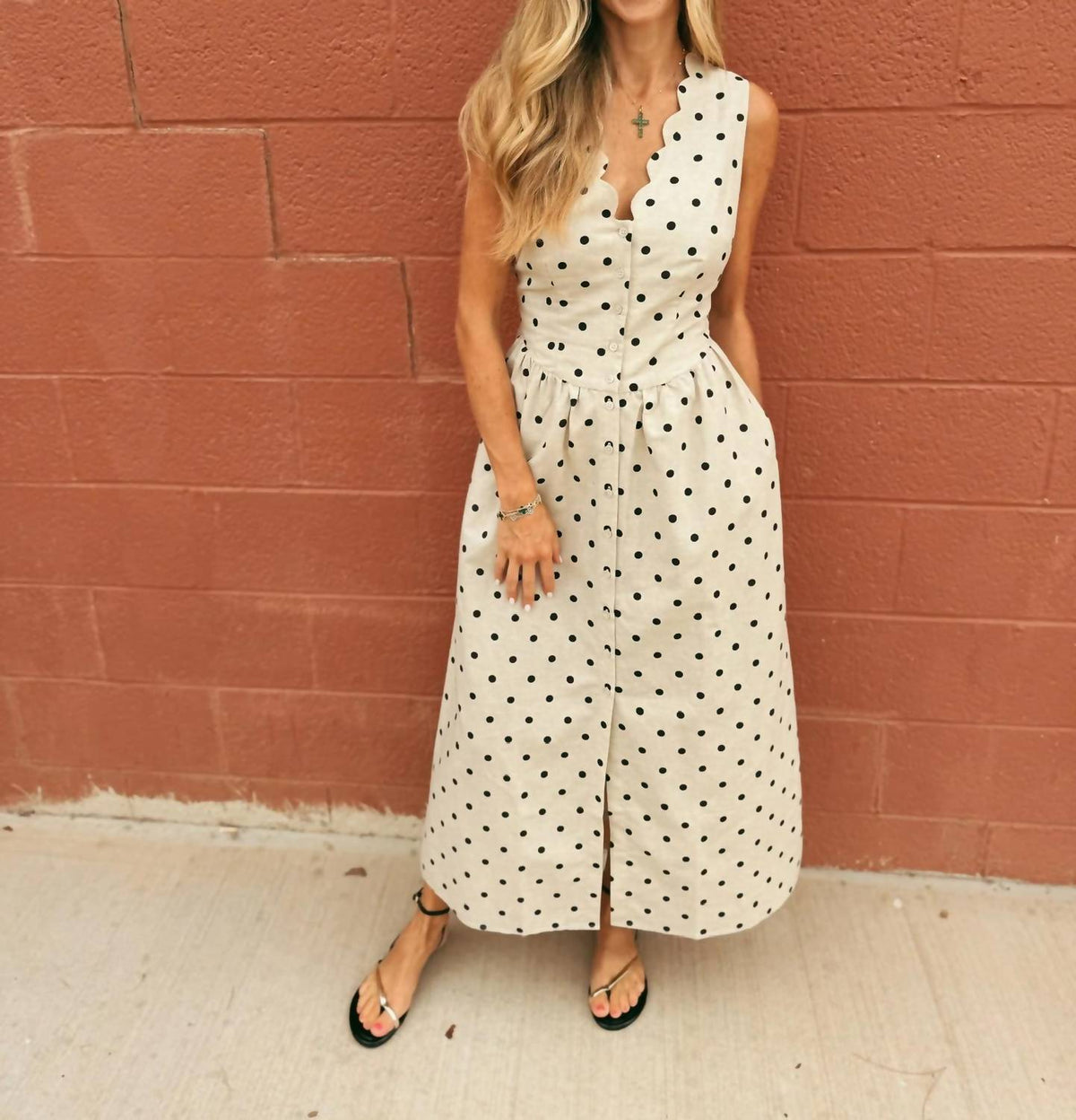 Sundays - Polka Dot Sabrina Dress