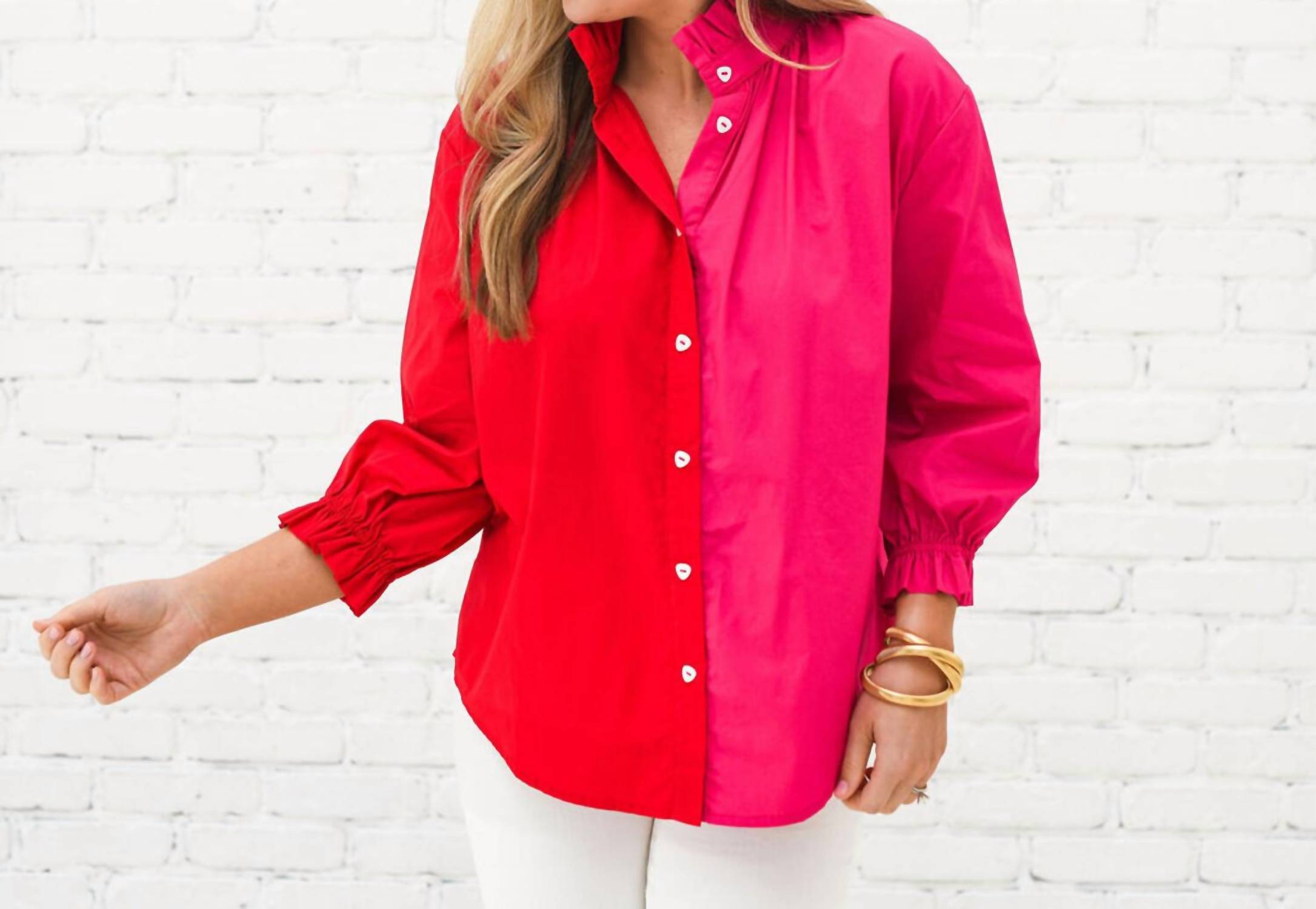 Caryn Lawn - Kelsey Button Down Top