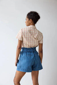 Hope For Flowers - Scarf Tie Button Down Top