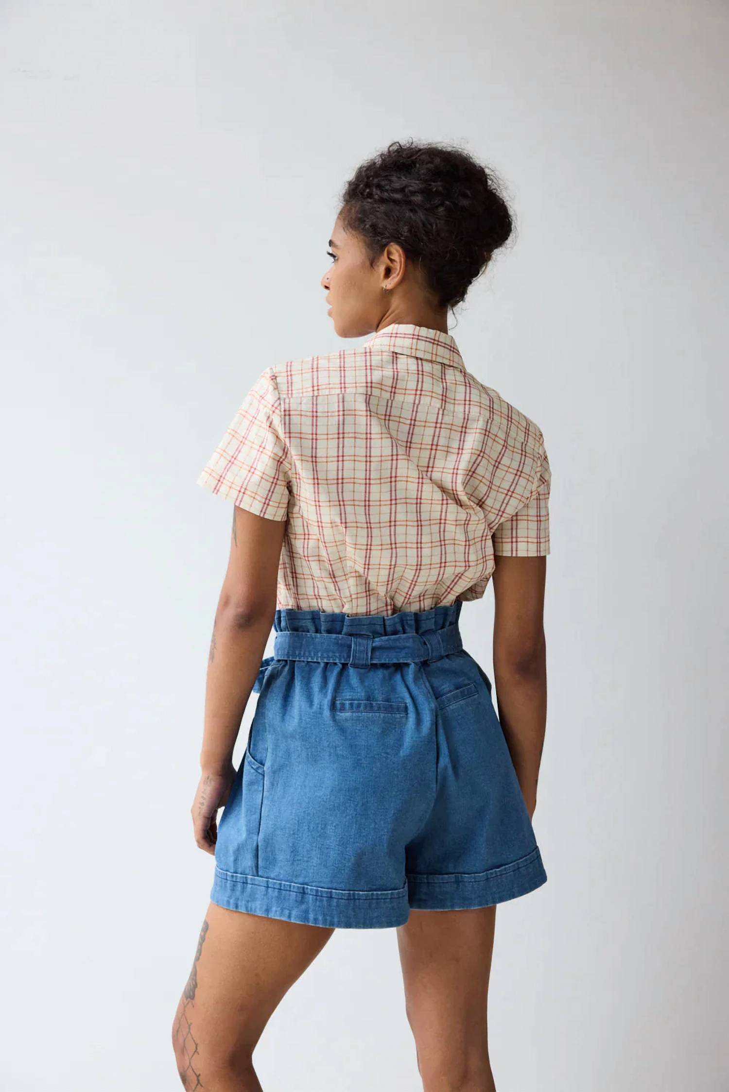 Hope For Flowers - Scarf Tie Button Down Top