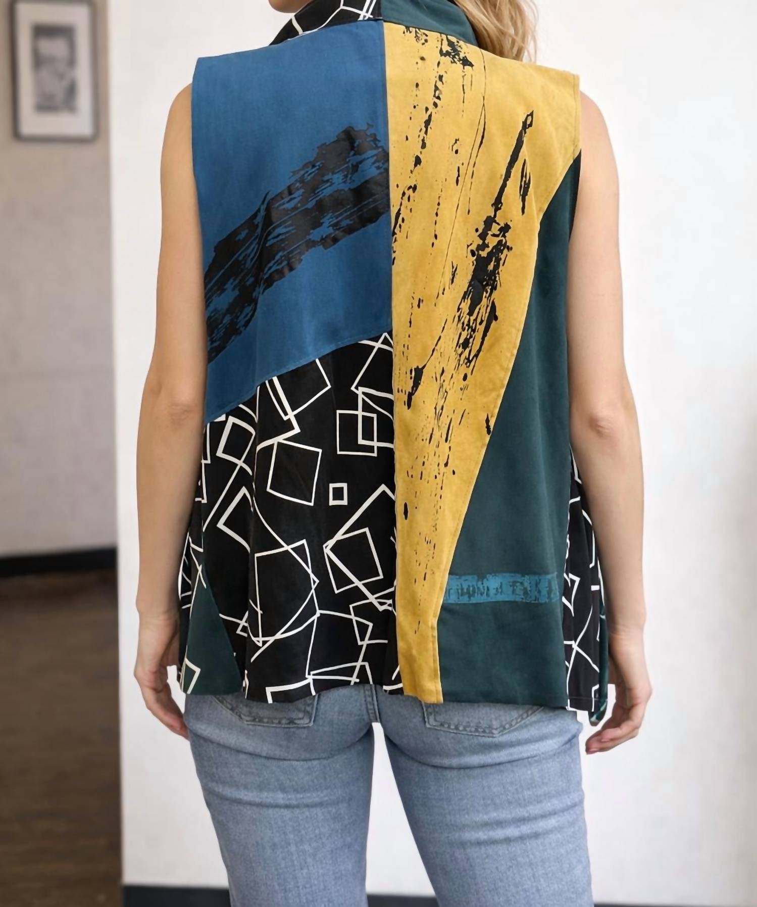 Lemon Grass - faux suede vest