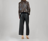Clara Sunwoo - Distressed Vegan Leather Jacket