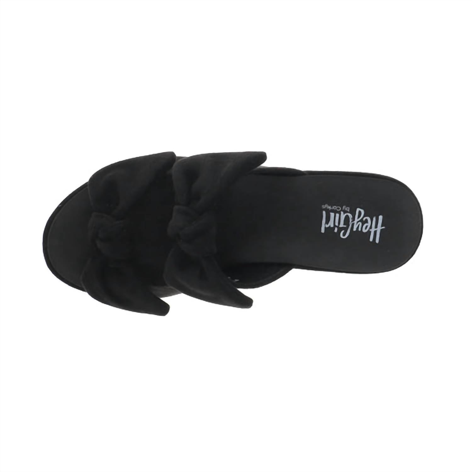 Corkys Footwear Women's Put A Bow On It Sandal in black - women's sandal - alternate view
