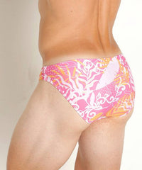 Jack Adams Second Skin Swim Brief in tropic pink - men's item - detail view